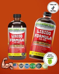 2 Bottles Libido Formula for men Bitters 16 oz w/ Ginseng