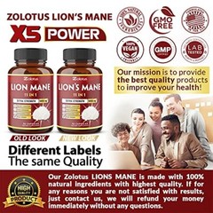 Mushroom Complex Supplement 5050mg Per Pill, 90 Caps, 11 Blend Lions Mane Reishi