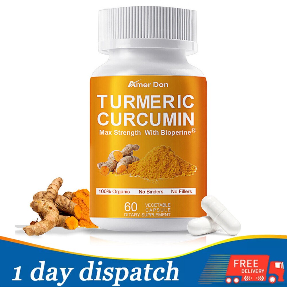 Turmeric Curcumin High Potency 95% 10000mg with Piperine Black Pepper Extract