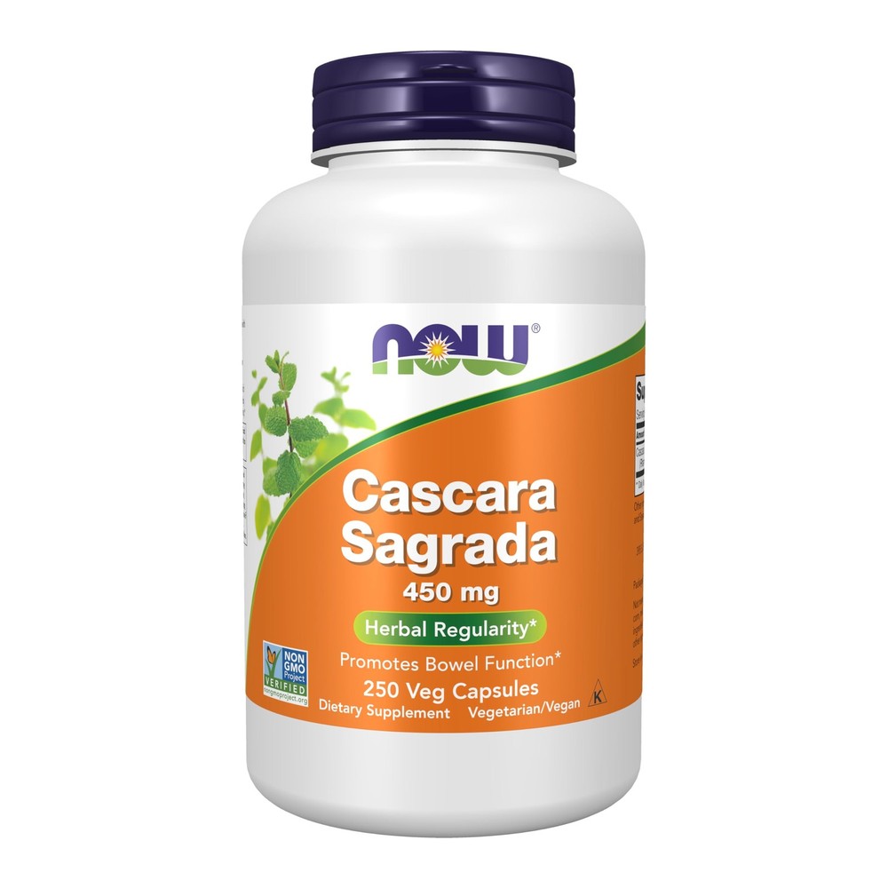 NOW Foods Supplements, Cascara Sagrada 250 Count (Pack of 1), Light Brown