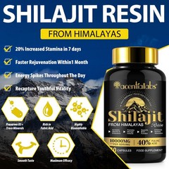 Pure 100% Himalayan Shilajit, Soft Resin, Organic Extremely Potent, Fulvic Acid