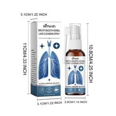 BREATH Smooth Herbal Lung Cleansing Spray Relieve Lung Discomfort G7U01212 RY .