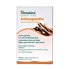 Himalaya Ashwagandha Ashvagandha General Wellness 4 box X 60 TABS FREE SHIP