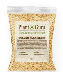 Golden Flax Seeds Whole 5 lbs. Bulk Omega-3 NON GMO 100% Pure Linseed Flaxseed