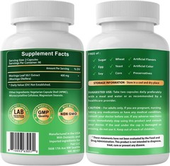 VITBOOST Moringa Oleifera 50:1 Extract Capsules 400mg, Made in USA – 180 Count