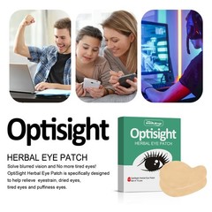 Optisight Herbal Eye Patch Wormwood Eye Mask Relieve Eye Strain US 10pcs