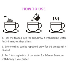 Herbal Womb Detox Fertility Tea Relieve Menstrual Period Cramps Uterus Warmer
