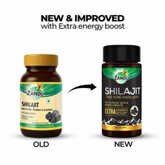 Zandu Shilajit 60*2 (120Caps) Ayurvedic Herbal Ayurvedic Sexual Wellness