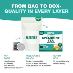 , Spearmint Tea Bags (100 Herbal Tea Bags) |Refreshing Mint Tea | Non-GMO | R…