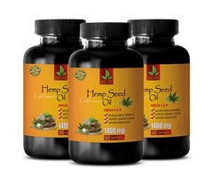 hemp seeds – HEMP SEED OIL ORGANIC 1400mg – hemp seed oil for pain – 3 Bottles