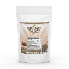 Mushroom Complex Powder Premium Formula 50% Polysaccharides Bioperine 100G