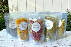 Natural Bulk Herbs Bags 14gm Organic & Wildcrafted Apothecary Spell Bags 1/2oz