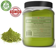 1.5lb Moringa oleifera Leaf Powder 100% Pure Natural Superfood 24 oz. JAR