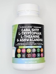 Clean Nutraceuticals GABA 750mg 5 HTP 200mg L Tryptophan 60 Count (Pack of 1)