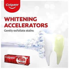 4 X 100gm Colgate Visible White Teeth Whitening Toothpaste Removes Plaque