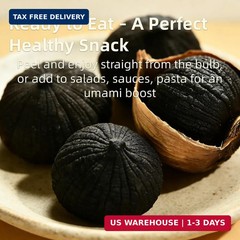 Black Garlic 8.82 Oz (250g) Whole Fermented 90 Days Non-GMO Ready to Eat