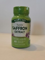 Nature’s Truth Saffron Capsules 60 Ct Concentrated Extract Non-GMO EXP. 02/2027