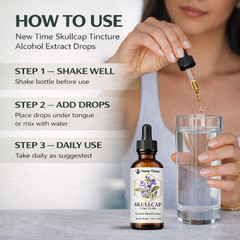 Skullcap Tincture Liquid Extract Stress Relief Herbal Drops 30 ml (1 fl oz)