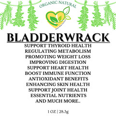 Bladderwrack Seaweed Natural Organic for Thyroid Health & Detox 28.3g | 1 oz