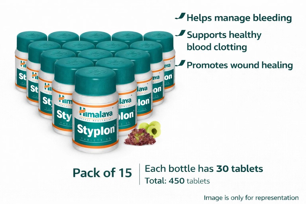 Styplon Tablets 30 Tabs x15 Herbal Daily Wellness Support Free Ship