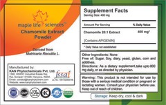 Chamomile Extract 20:1 Powder (Matricaria Recutita) APIGENIN NO FILLERS