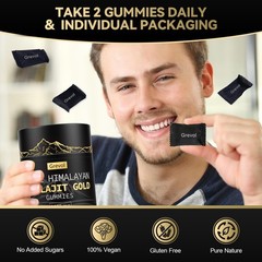 Grevol Himalayan Shilajit Gummies: Gold Grade 60 Count (Pack of 1)