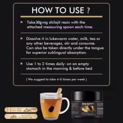 Pure 100% Himalayan Shilajit, Soft Resin, Organic, Extremely Potent, Fulvic Acid