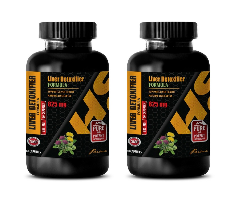 cleanser – Liver Detoxifier 825mg – liver health 2 Bottles 120 Capsules