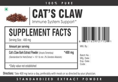 Cat’s Claw Extract Powder 3% Antioxidant Immune System Anti-inflammatory Support
