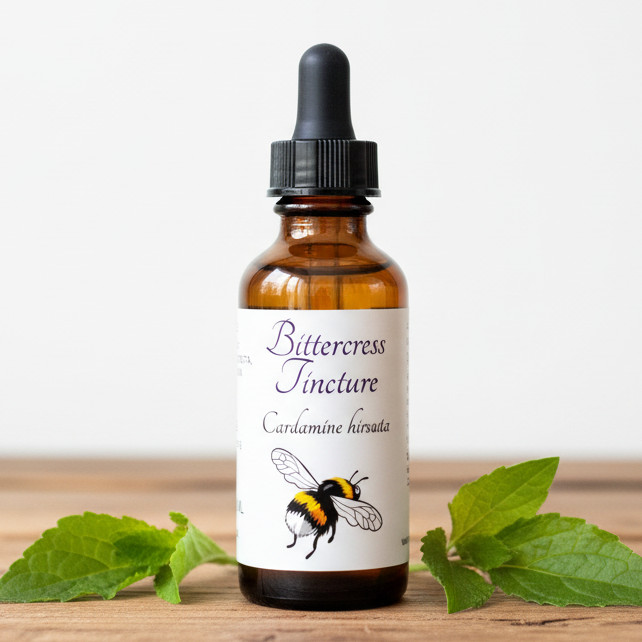 Bittercress Tincture, A Traditional Herbal Extract