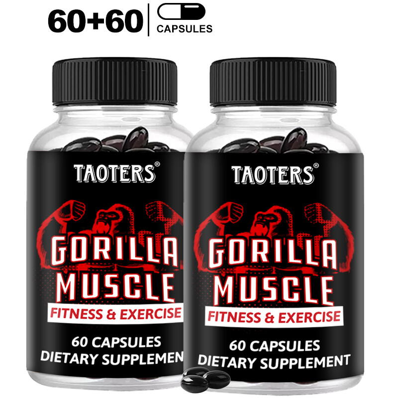 GORILLA MUSCLE Capsules-Build Muscle & Endurance ,Promote Circulation,60+60PCS