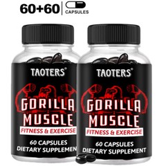 GORILLA MUSCLE Capsules-Build Muscle & Endurance ,Promote Circulation,60+60PCS