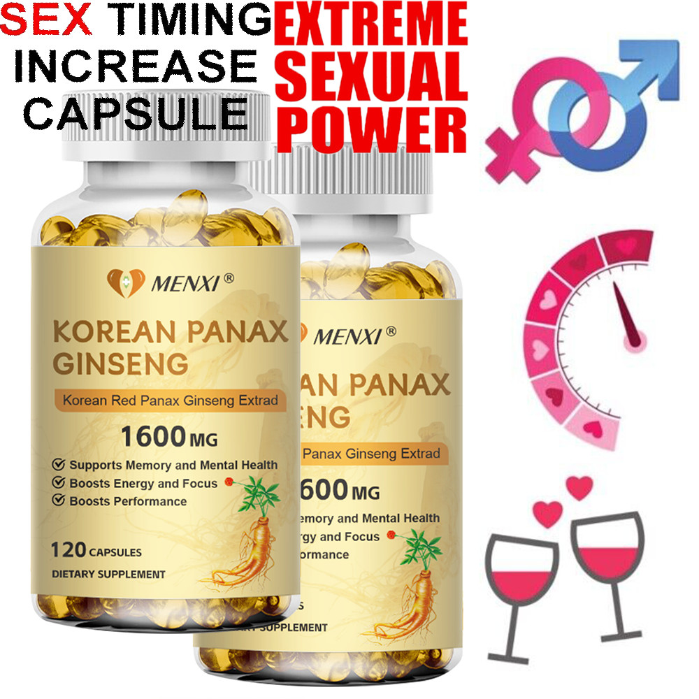 Korean Red Panax Ginseng 240 Capsules – 1600mg Extra Strength Red Panax Extract