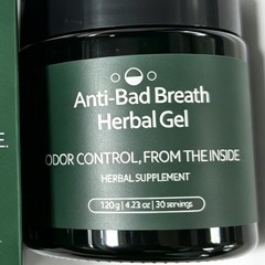 Anti-Bad Breath 120g Gel Supplement, Odor Control from The Inside Herbal