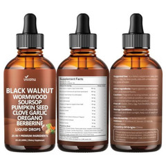 14-in-1 Berberine with Ceylon Cinnamon Supplements Liquid Drops, 2 FL OZ