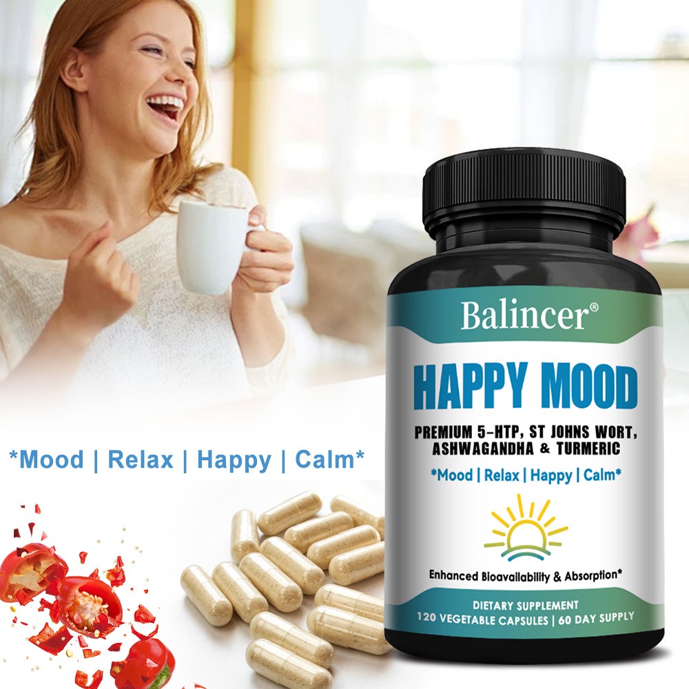 Mood Support,With Premium 5-Htp,St Johns Wort,Improve Mood Memory 120 Capsules