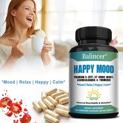 Mood Support,With Premium 5-Htp,St Johns Wort,Improve Mood Memory 120 Capsules