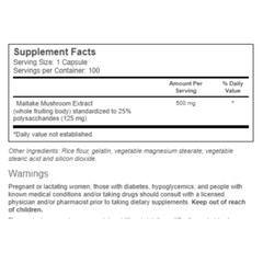 Vitacost-Root2 Maitake Mushroom Extract 500 mg 100 Capsules 12/26
