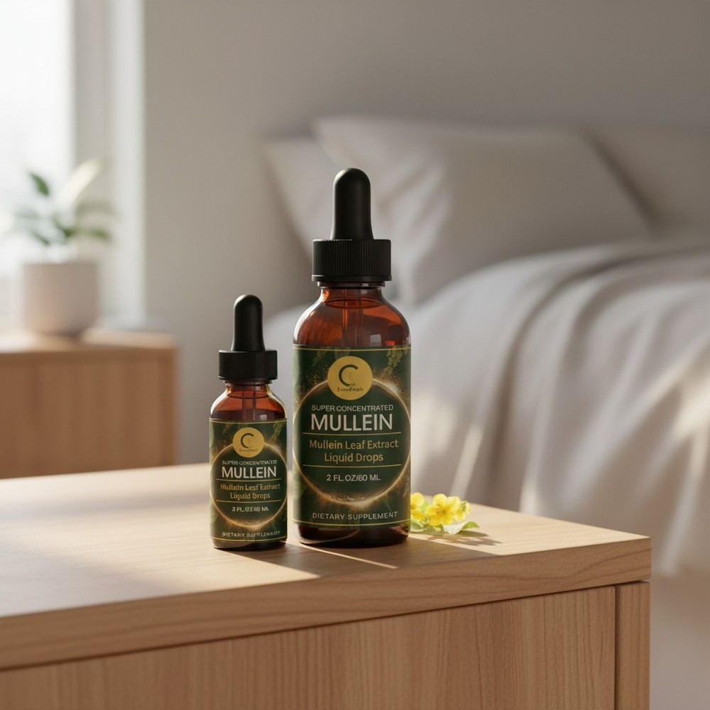 Mullein Leaf Drops with Elderberry – Mucus Relief & Lung Support, 2 FL OZ