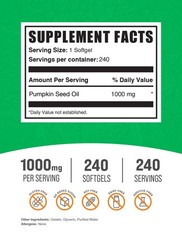 BulkSupplements Pumpkin Seed Oil – 240 Softgels