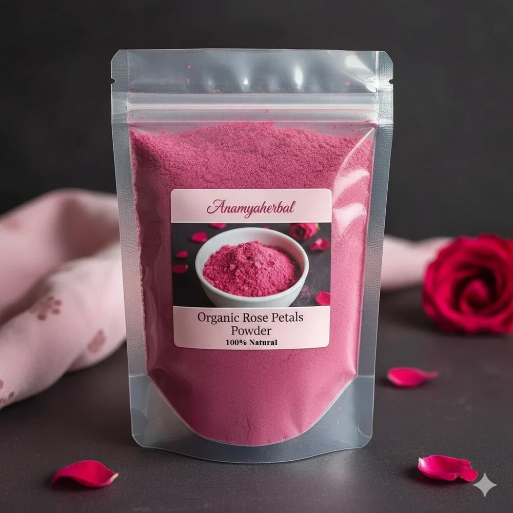 Organic Rose Petals Powder Dried Pure No Fillers A Plus Grade Face Mask