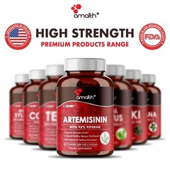 Artemisinin (Artemisia Annua) Extract Plus Piperine – Immune 205mg 60 Capsules