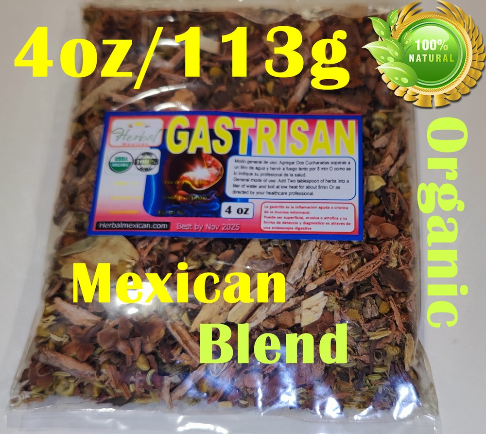 Gastrisan Gastritis Heartburn Gastric Ulcer Treatment 4oz Natural Mexican Blend