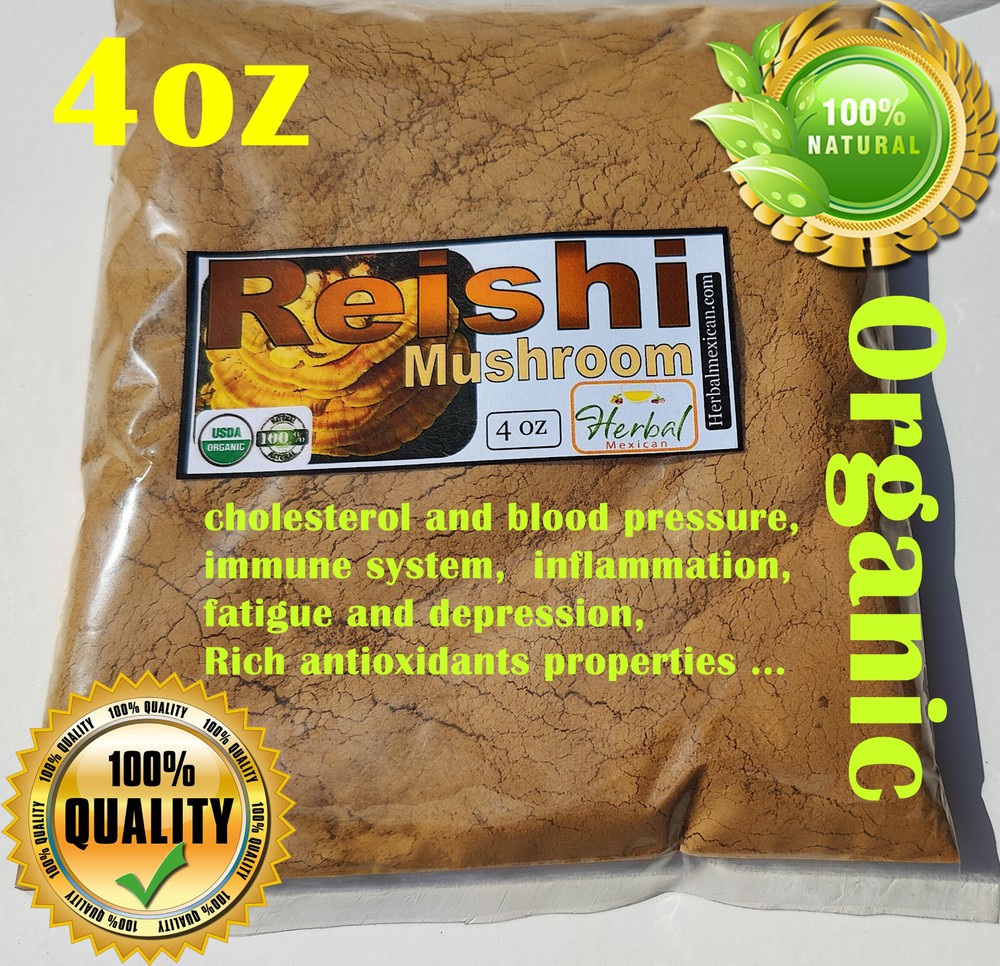4oz Reishi Mushroom powder (Ganoderma lucidum), Organic Reishi Mushroom 113g !!!