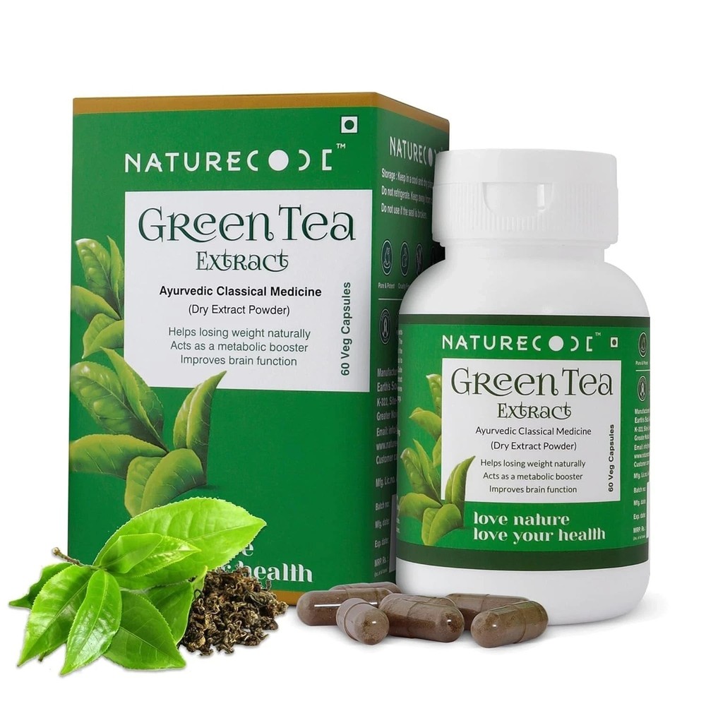 Nature Code Green Tea Capsules, 60 Capsules q501