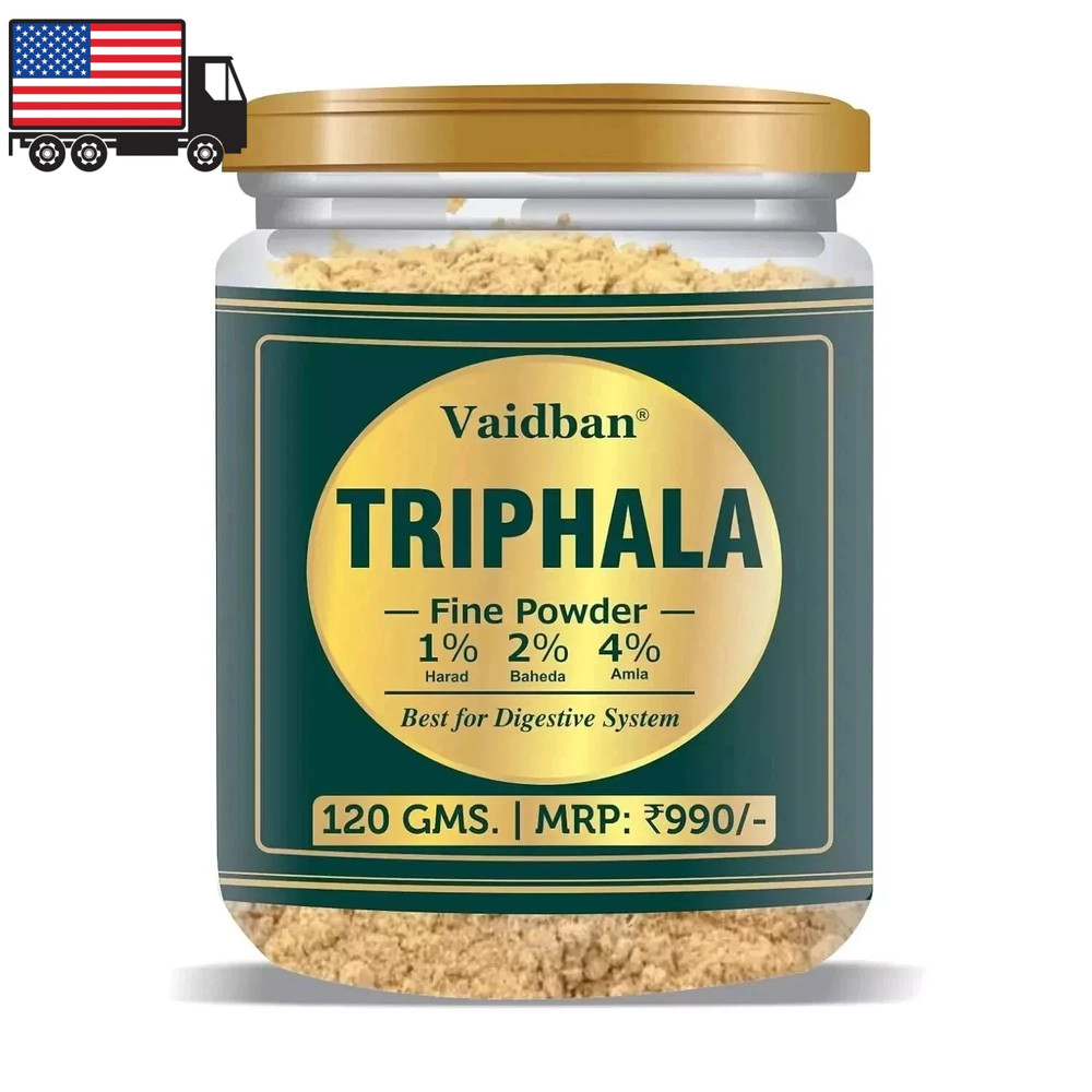 Vaidban Triphala Amrit Fine Powder 120gm – Best For Digestion (Free Ship)