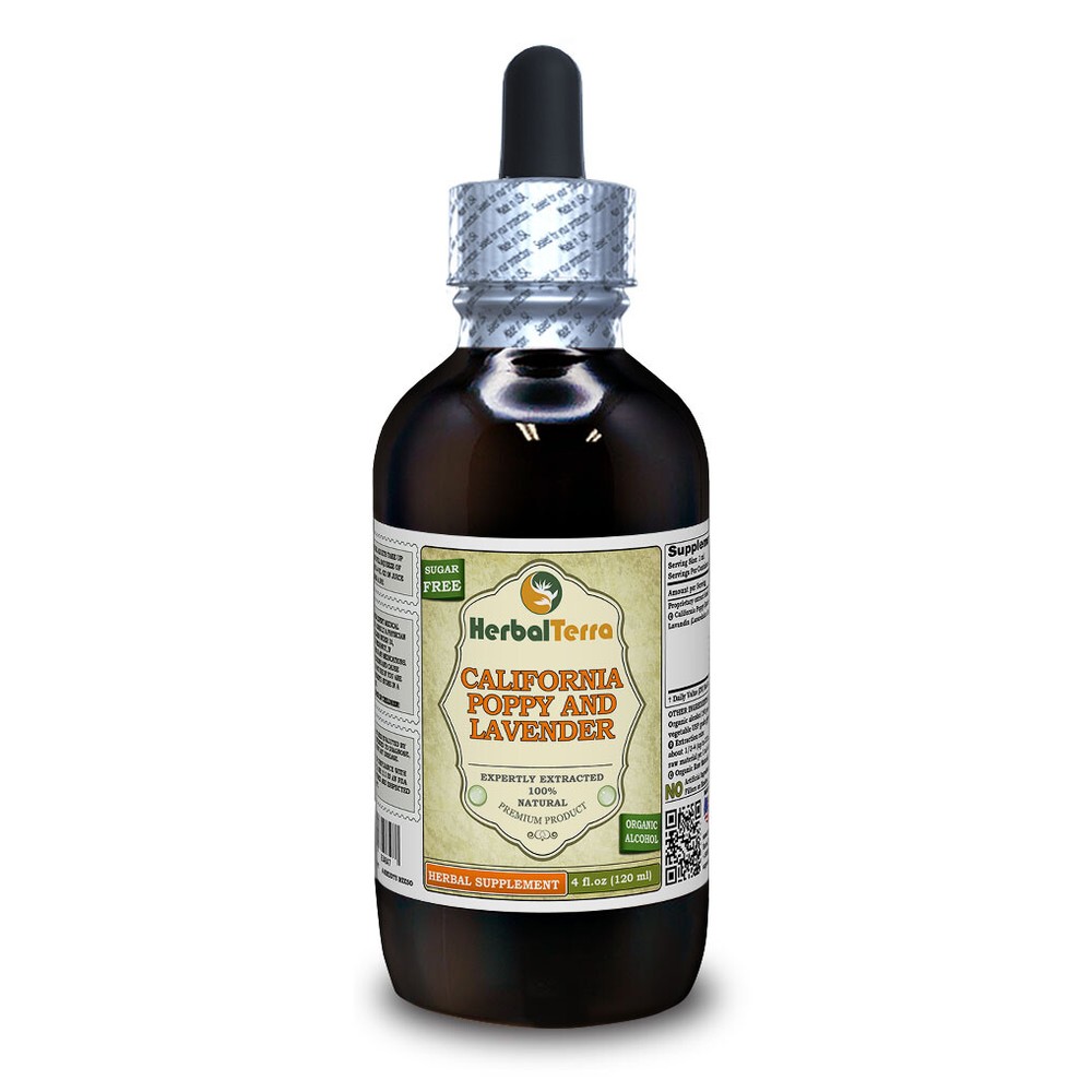 California Poppy And Lavender Liquid Extract Tincture