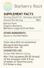 HerbEra Barberry Root Alcohol-FREE Tincture, Organic (Berberis Vulgaris)