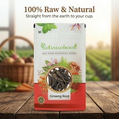 IndianJadiBooti Premium Ginseng Root Whole|Supports Natural Energy,Vitality,20G