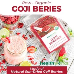 Healthworks Raw Goji Berries (8 Ounces) | Certified Organic & Sun-Dried | Keto,